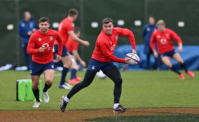 England’s George Ford training at the Lensbury Hotel
