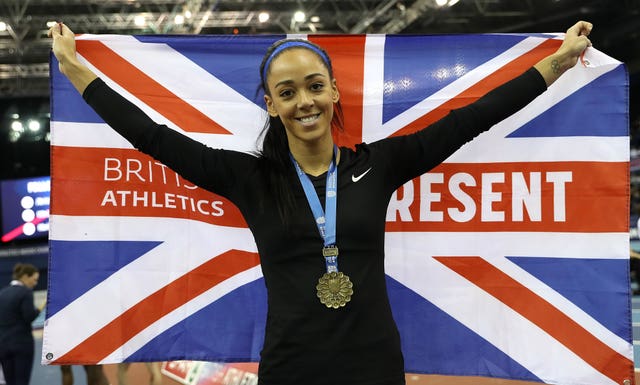 Katarina Johnson-Thompson won the women's long jump at the British Indoor Championships