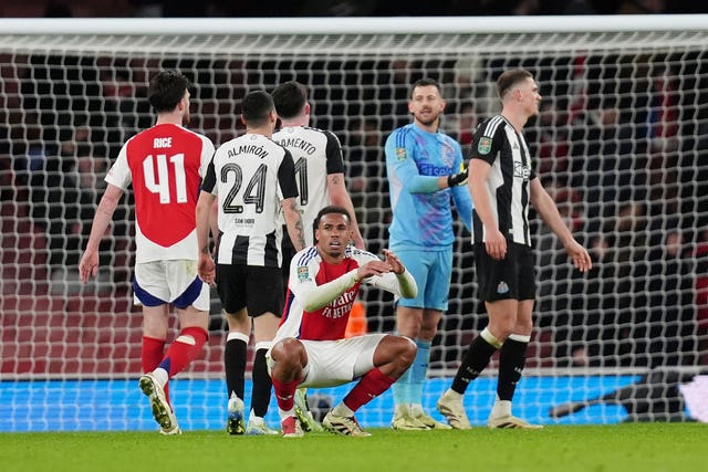 Arsenal were left frustrated after the defeat against Newcastle in midweek 