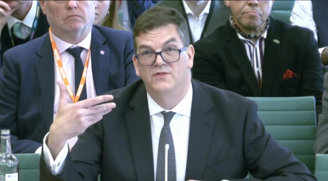 Former FCDO boss Sir Olly Robbins appearing before the Foreign Affairs Committee