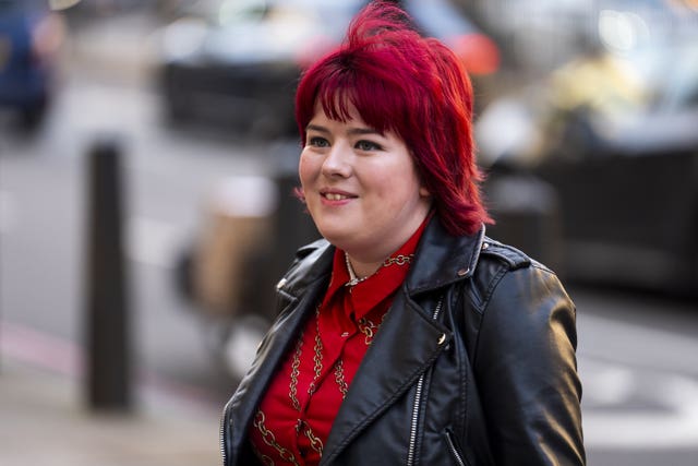 Lydia Suffield arrives at Westminster Magistrates Court