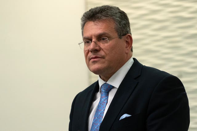 European Commission vice-president Maros Sefcovic