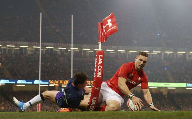 George North is back in training after recovering from a dead leg
