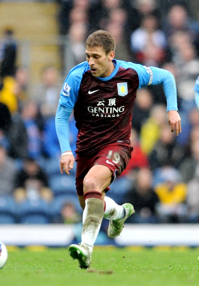 Petrov in action for Aston Villa