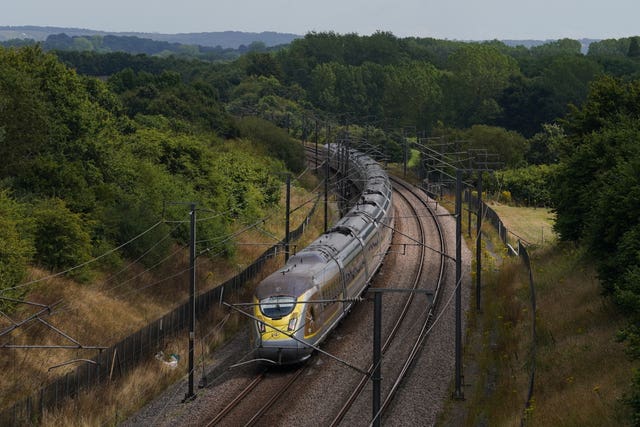 A Eurostar train