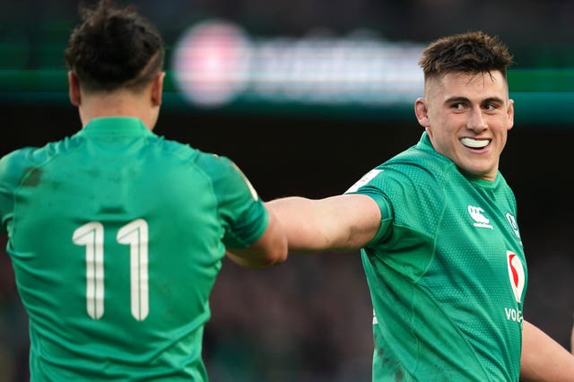 Dan Sheehan, right, is a fitness doubt for Ireland