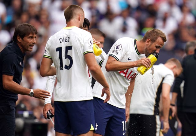 Antonio Conte, left, and Eric Dier have questioned Tottenham's schedule 