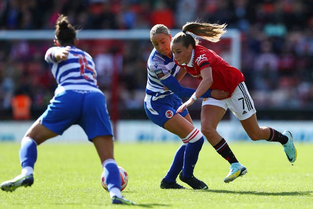 Manchester United v Reading – Women’s Super League – Leigh Sports Village