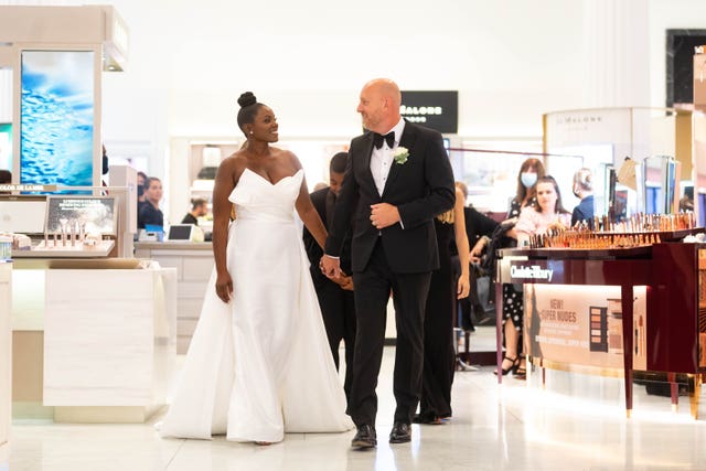 First wedding at Selfridges