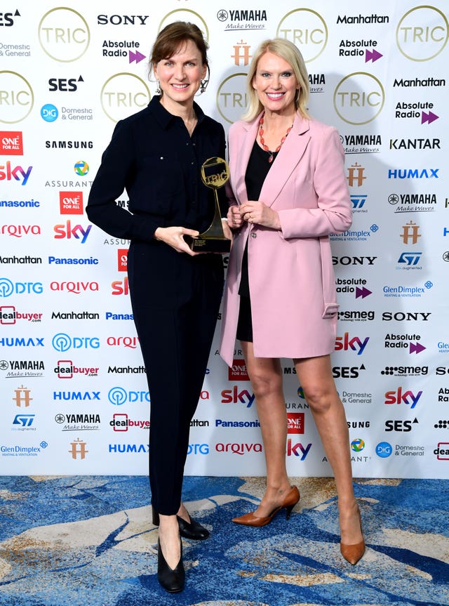 Fiona Bruce with Anneka Rice 