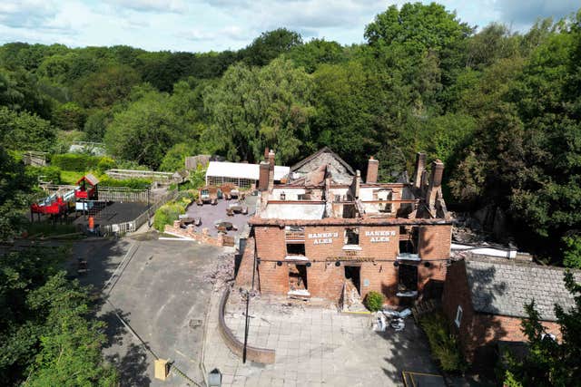 Crooked House pub fire