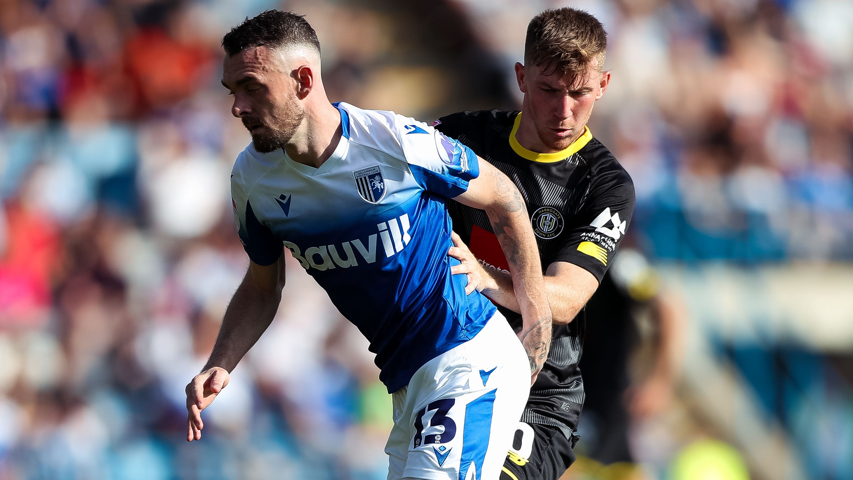 Matty Daly, right, scored twice against Gillingham (Rhianna Chadwick/PA)