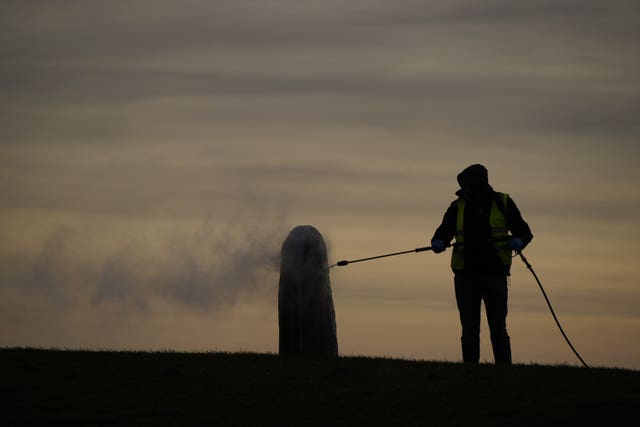 Lia Fail standing stone vandalised