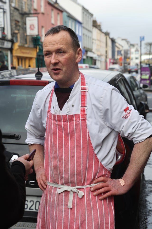 Denis Cronin during an interview on High Street in Killarney 