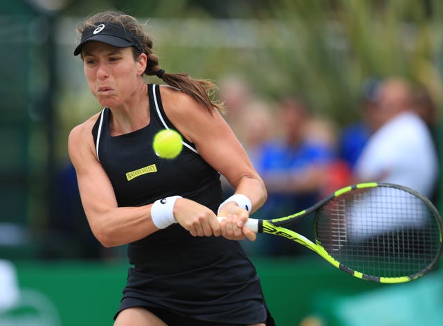 Konta lost in the final in Nottingham for the second successive year