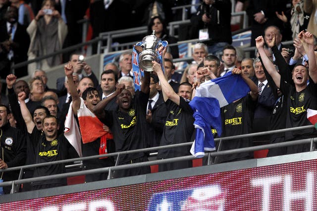 Wigan won the FA Cup in 2013 after beating Manchester City 1-0 at Wembley