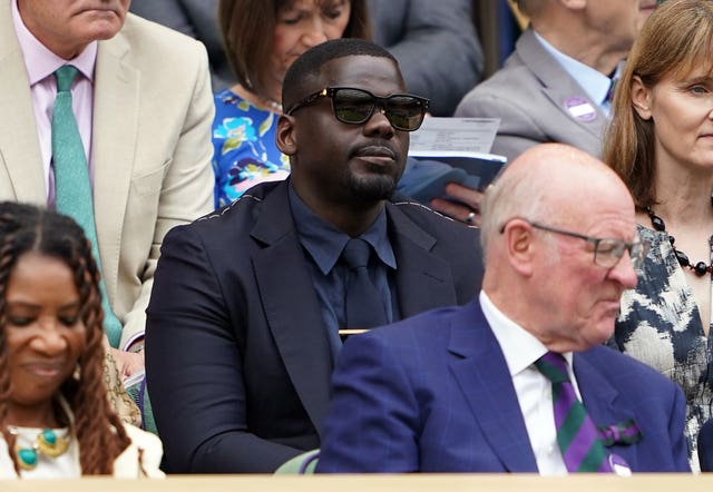 Daniel Kaluuya in the royal box 