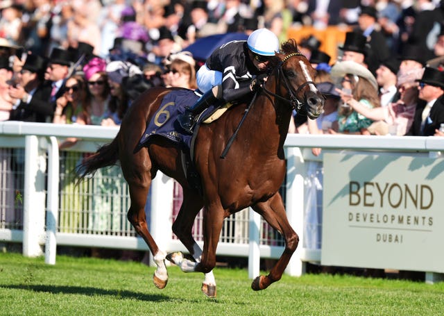 Bacio winning at Royal Ascot