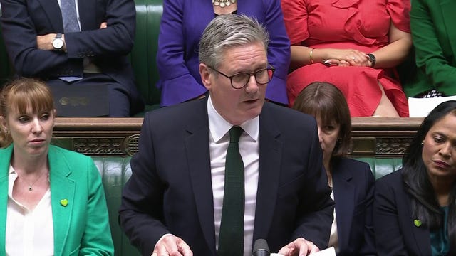 Sir Keir Starmer delivering a statement to the House of Commons