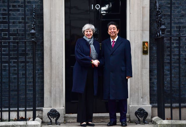 Shinzo Abe visit to UK