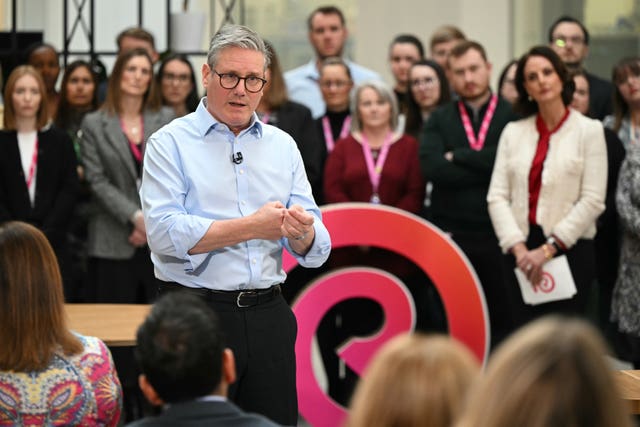 Prime Minister Sir Keir Starmer during a Q&A session after delivering a speech where he announced NHS England will be abolished to 'cut bureaucracy'