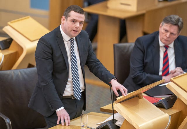 Douglas Ross in Holyrood