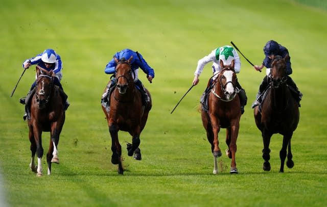 The Foxes (left) winning the Juddmonte Royal Lodge Stakes