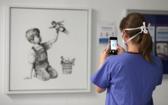 New Banksy artwork pays tribute to NHS heroes