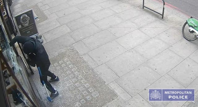 CCTV of a robbery