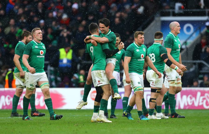 Ireland pair Conor Murray, number nine, and Joey Carbery will start against Argentina