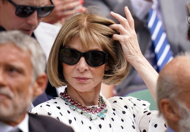 Anna Wintour in the royal box