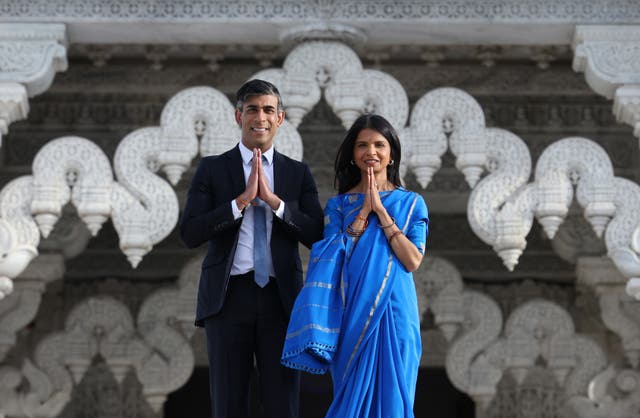 The Prime Minister and his wife