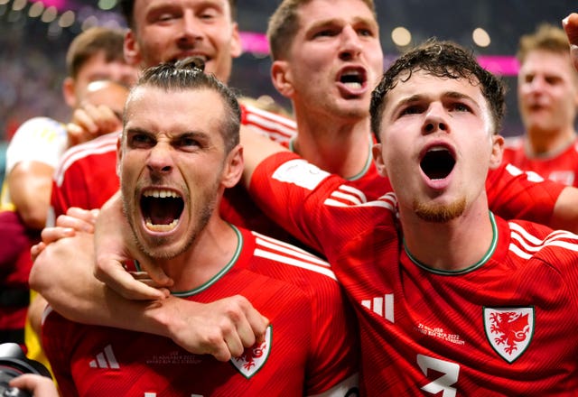 Wales’ only World Cup goal was a penalty from talisman Gareth Bale, left