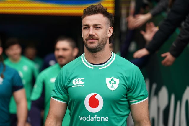 Ireland's Caelan Doris during a team run at the Aviva Stadium in Dublin