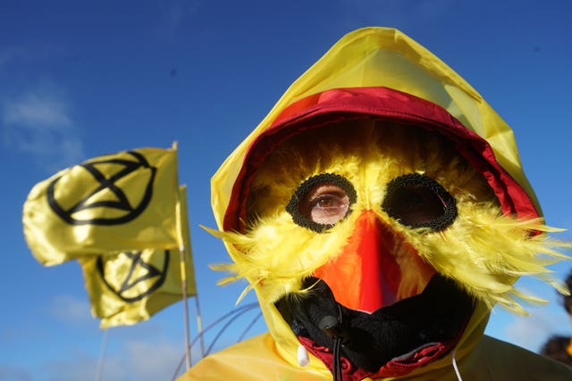 Extinction Rebellion protester