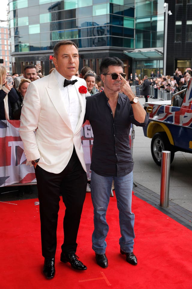 David Walliams (left) and Simon Cowell