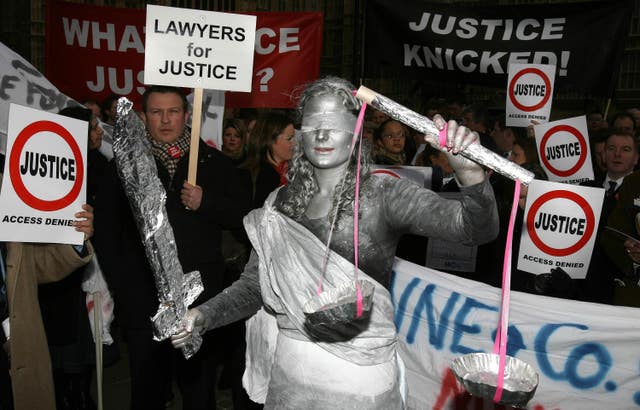 Lawyers protest 