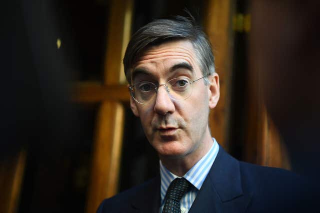 Jacob Rees-Mogg MP arrives at the launch of the Institute of Economic Affairs Brexit research paper