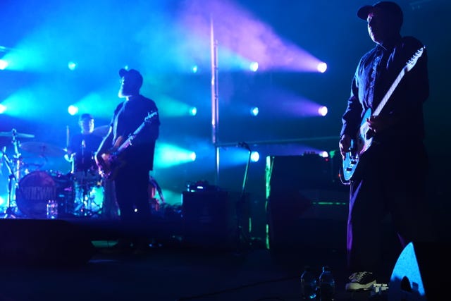Mogwai performing during the Teenage Cancer Trust show