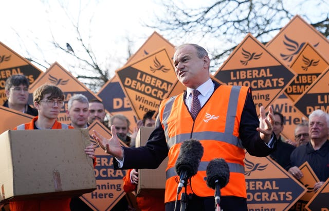 Sir Ed Davey on the campaign trail