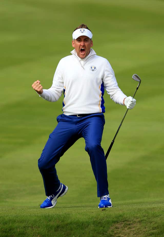 Ian Poulter in action