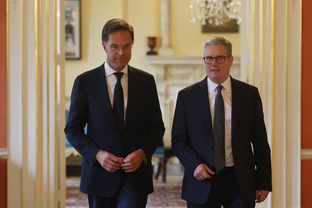 Mark Rutte with Sir Keir Starmer 