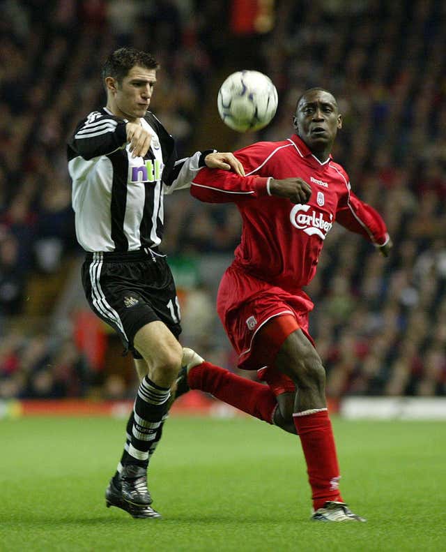 Hughes and Heskey are now team-mates on the MIP course