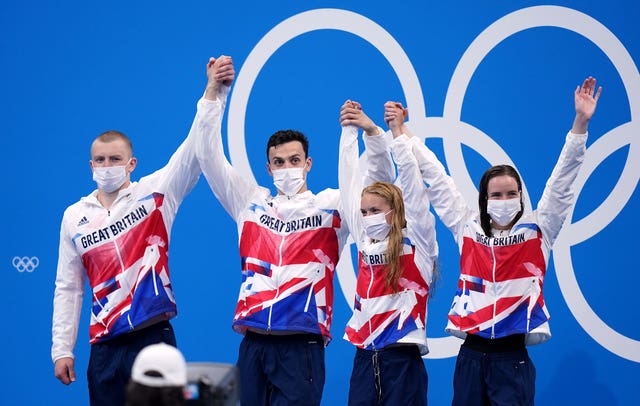 Adam Peaty, James Guy, Anna Hopkin and Kathleen Dawson delivered in the pool