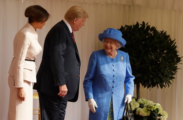 Donald Trump's visit to UK last July