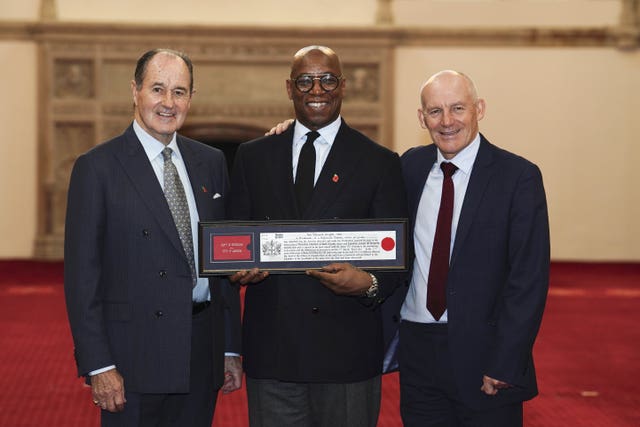 Ian Wright receives Freedom of the City of London