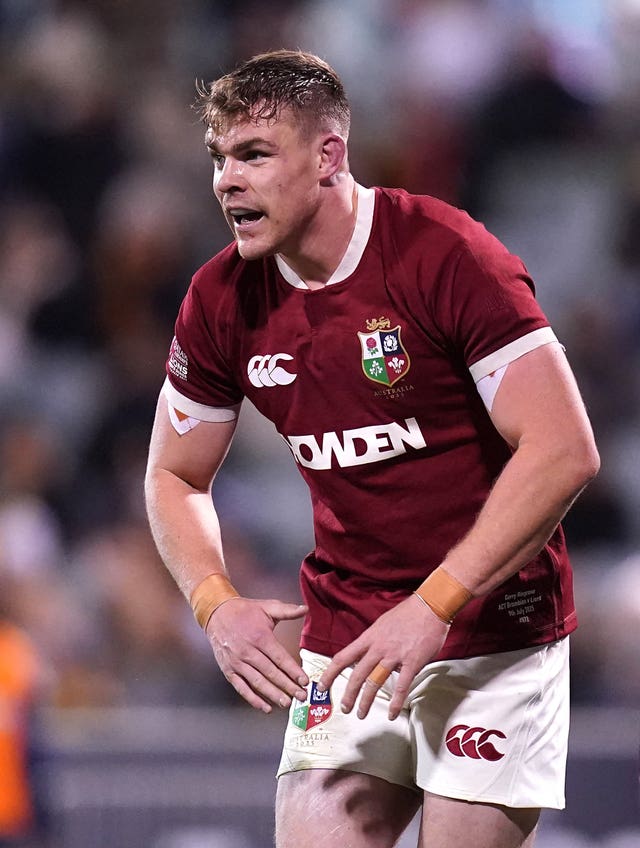 The British & Irish Lions’ Garry Ringrose during the Qatar Airways Lions Tour 2025 match at GIO Stadium Canberra
