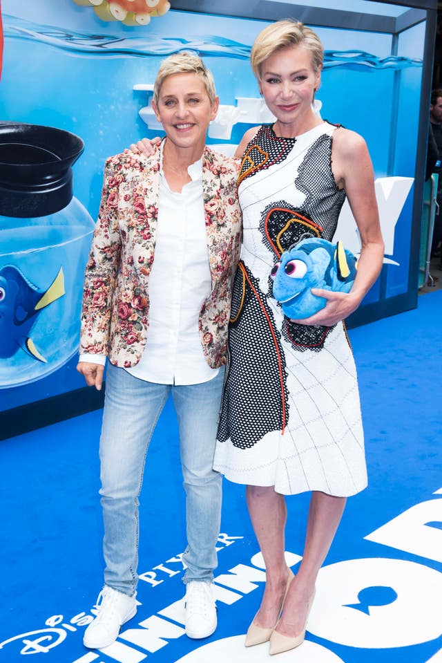 Ellen DeGeneres and Portia de Rossi 