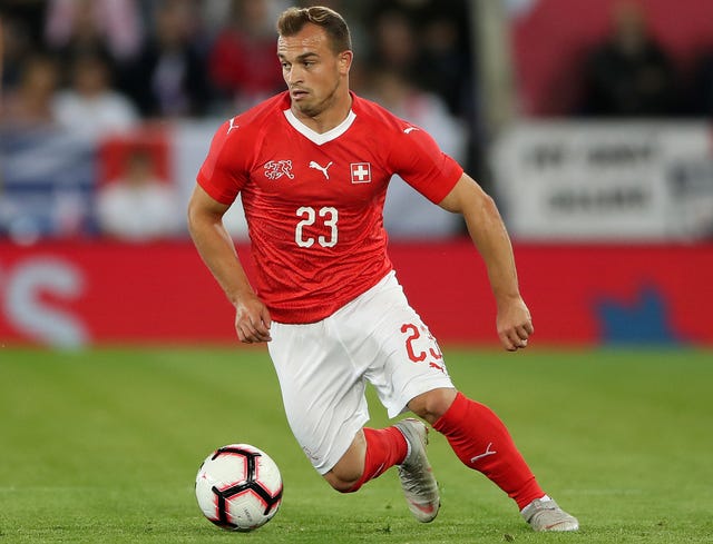 The Switzerland international is of Kosovan-Albanian descent (Nick Potts/PA).