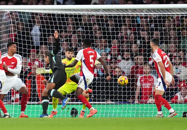 Virgil van Dijk stoops to equalise for Liverpool